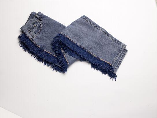 Fringed Jeans Embellishment Pattern (Crochet)