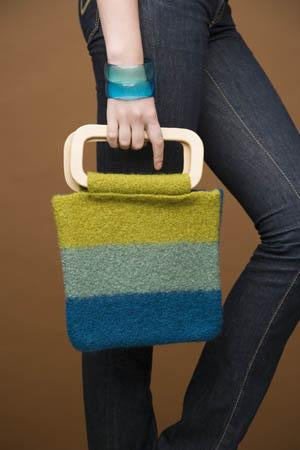 Cool Stripes Felted Bag Pattern (Knit)