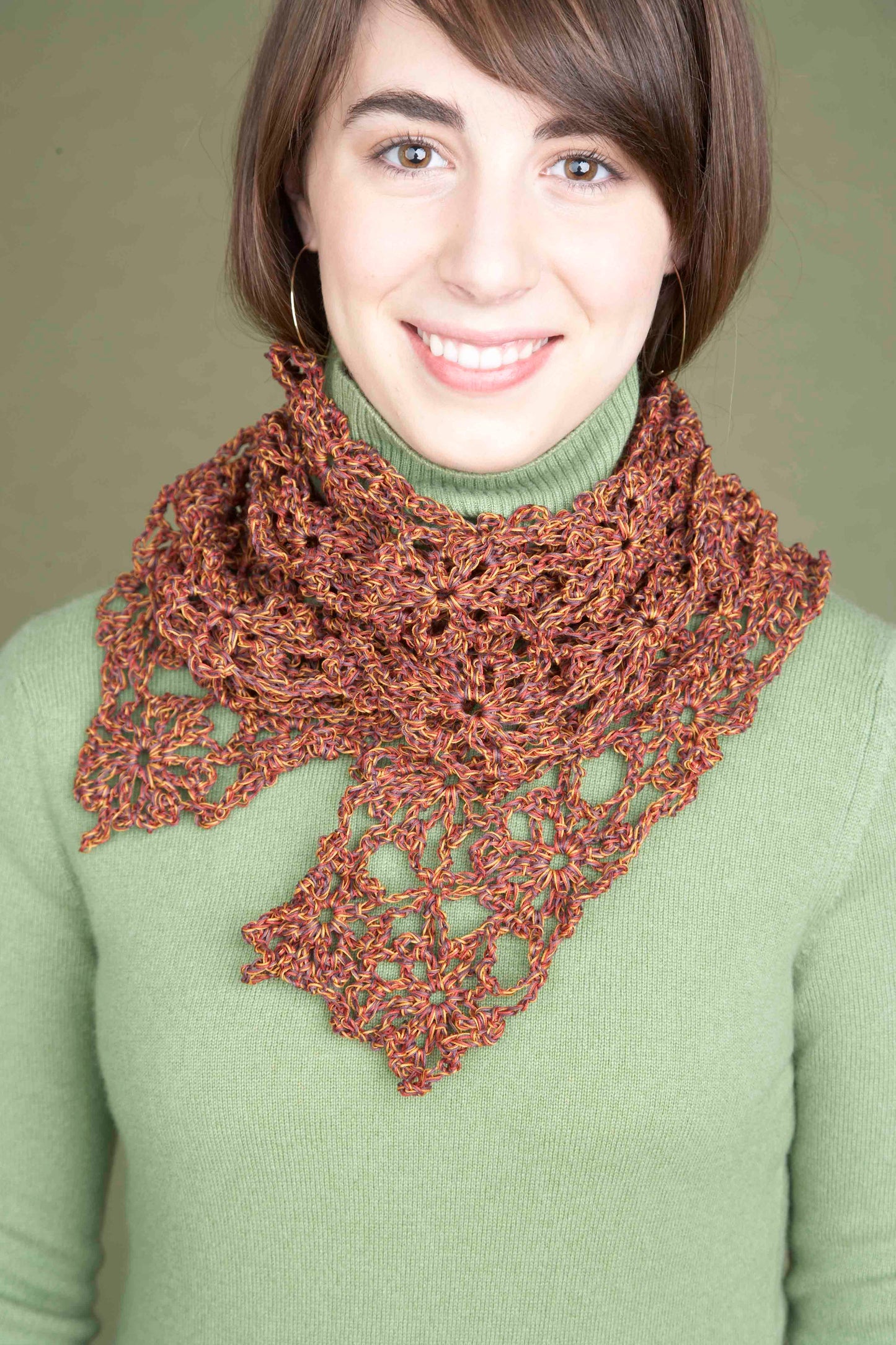 Trail of Blossoms Scarf Pattern (Crochet)