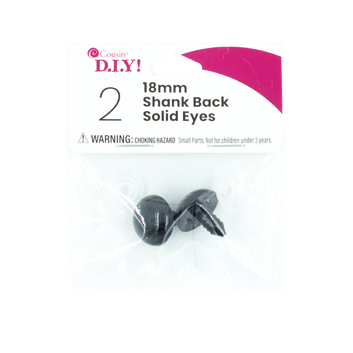 Shank Back Solid Eyes (8mm, 18mm)