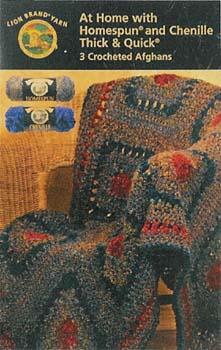 At Home With Homespun And Chenille Thick And Quick: 3 Crocheted Afghans