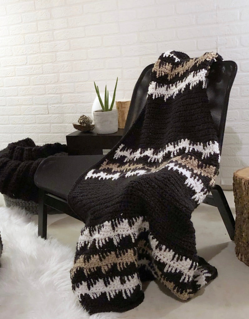 Crochet Kit - Heartbeat Throw
