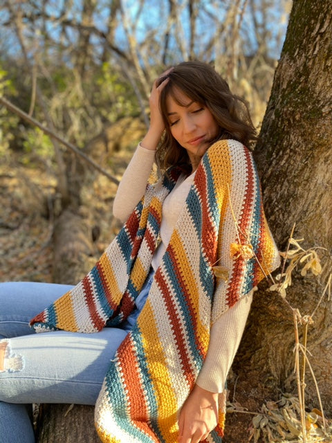 Crochet Kit - Indigo Sun Wrap