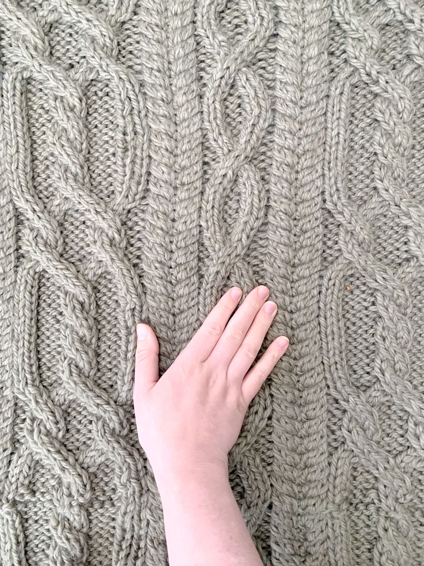 Knit Kit - The Beck Cable Throw