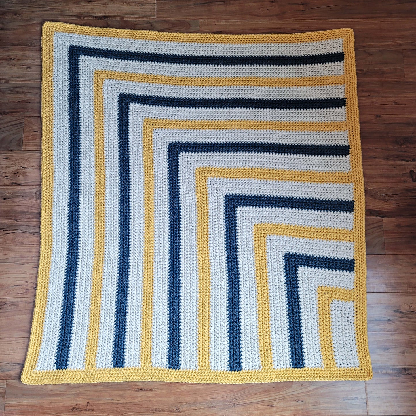 Crochet Kit - Mitered Rectangles Lapghan