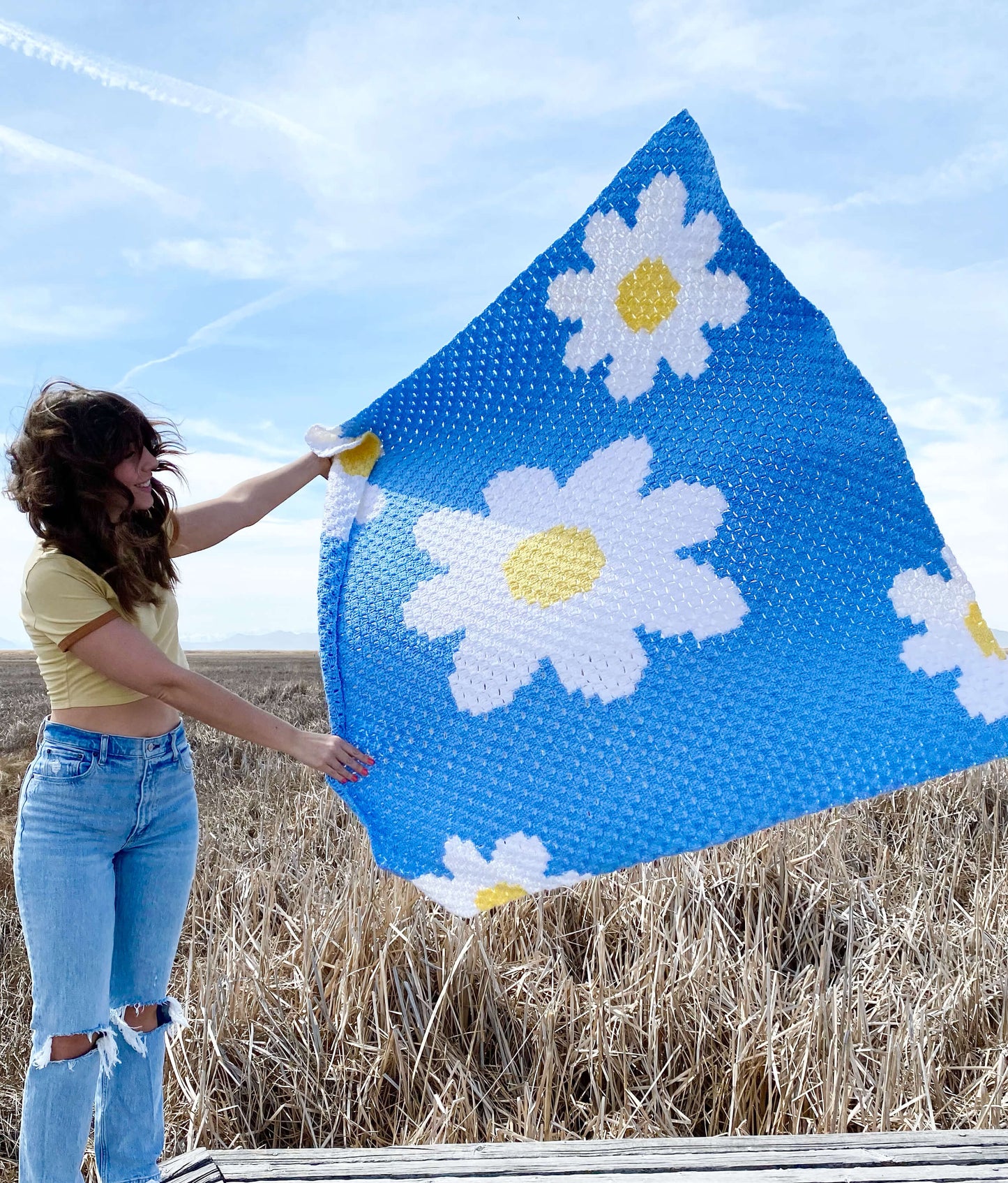 Crochet Kit - Daisy Day Throw