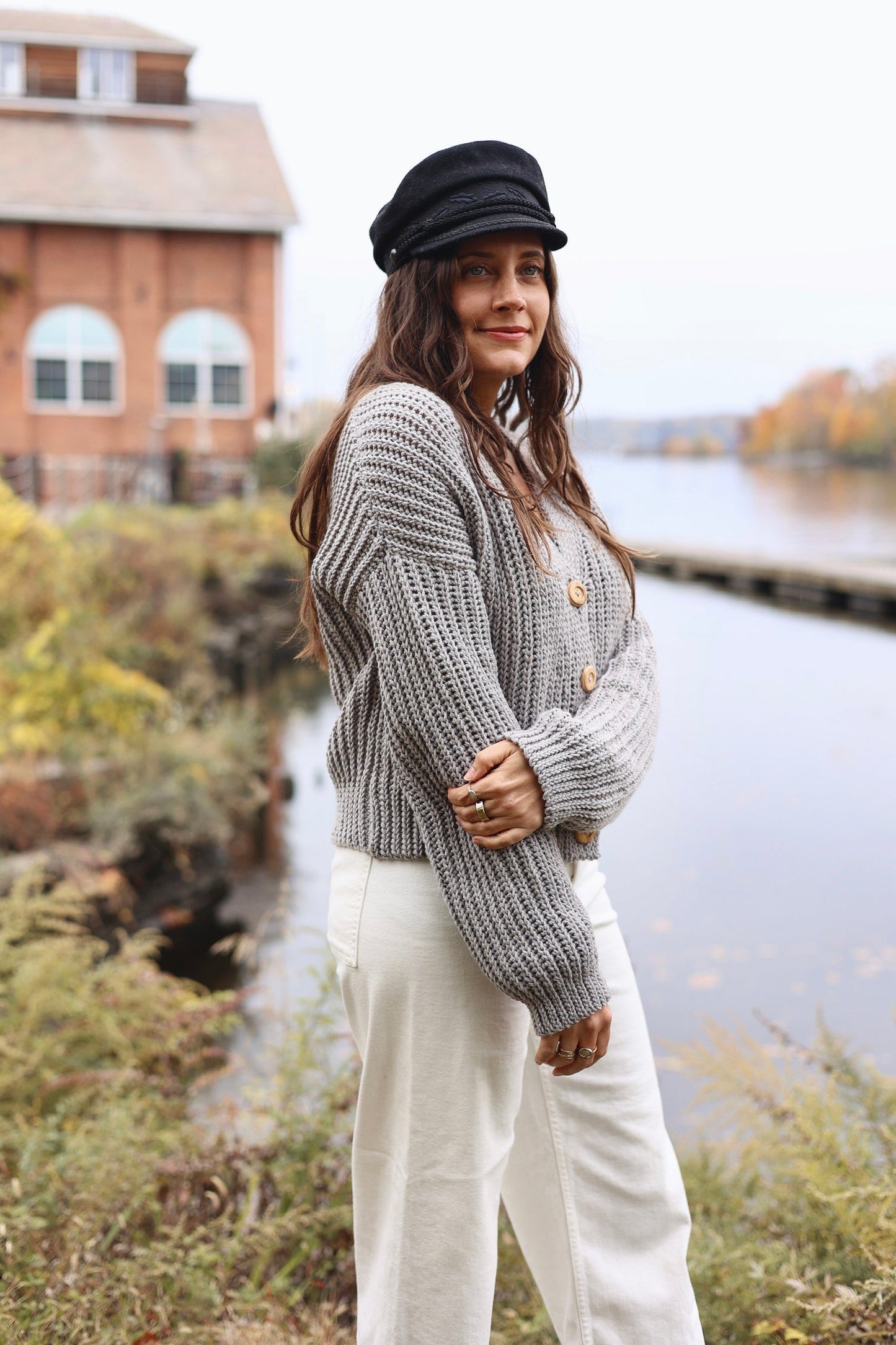 Nantucket Ribbed Cardigan (Crochet)