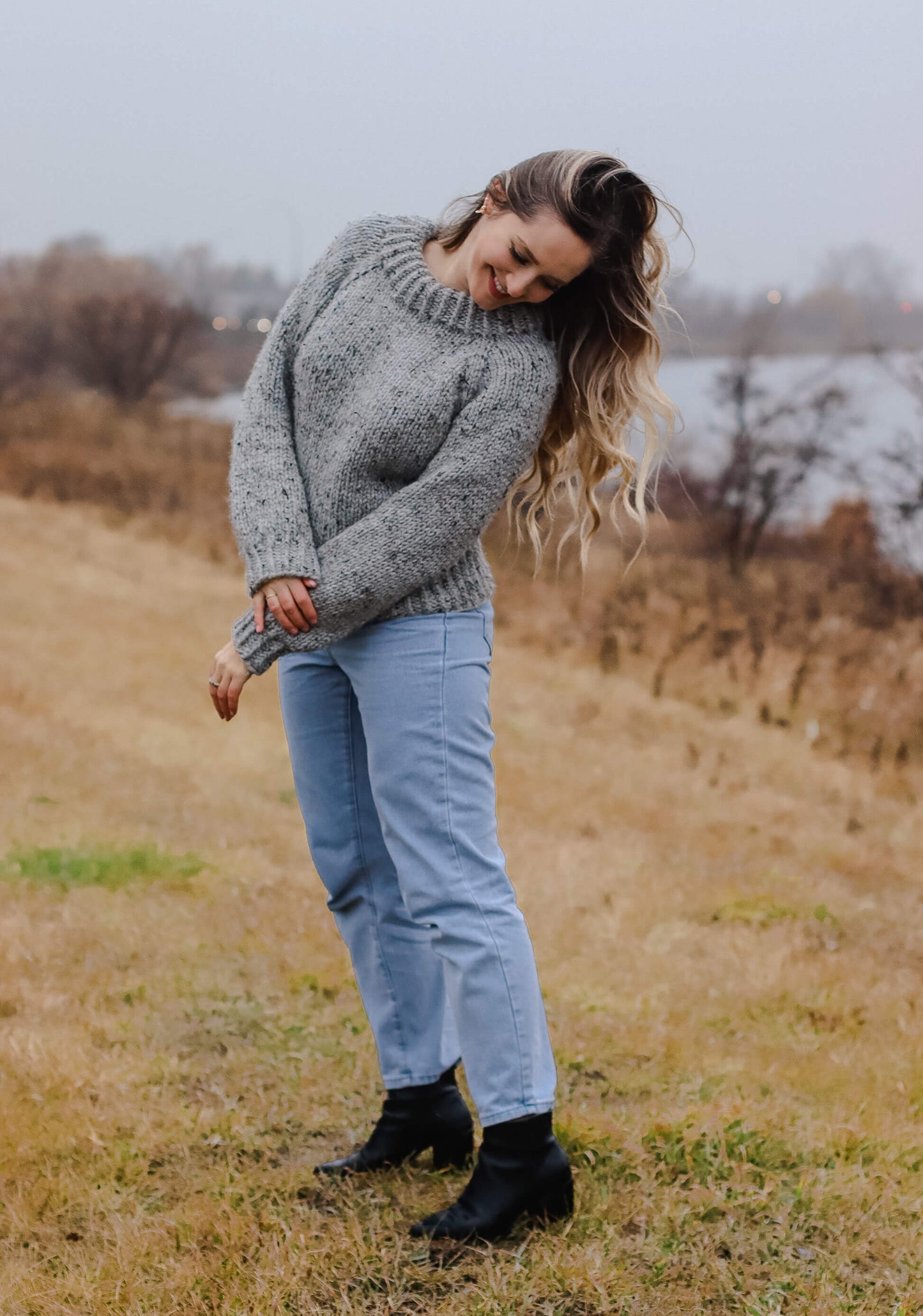 Knit Kit - Hazy River Raglan