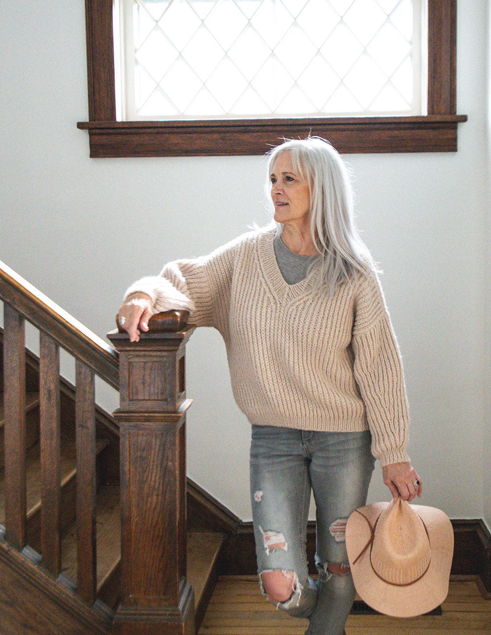 Knit Kit - The V-Neck Pullover