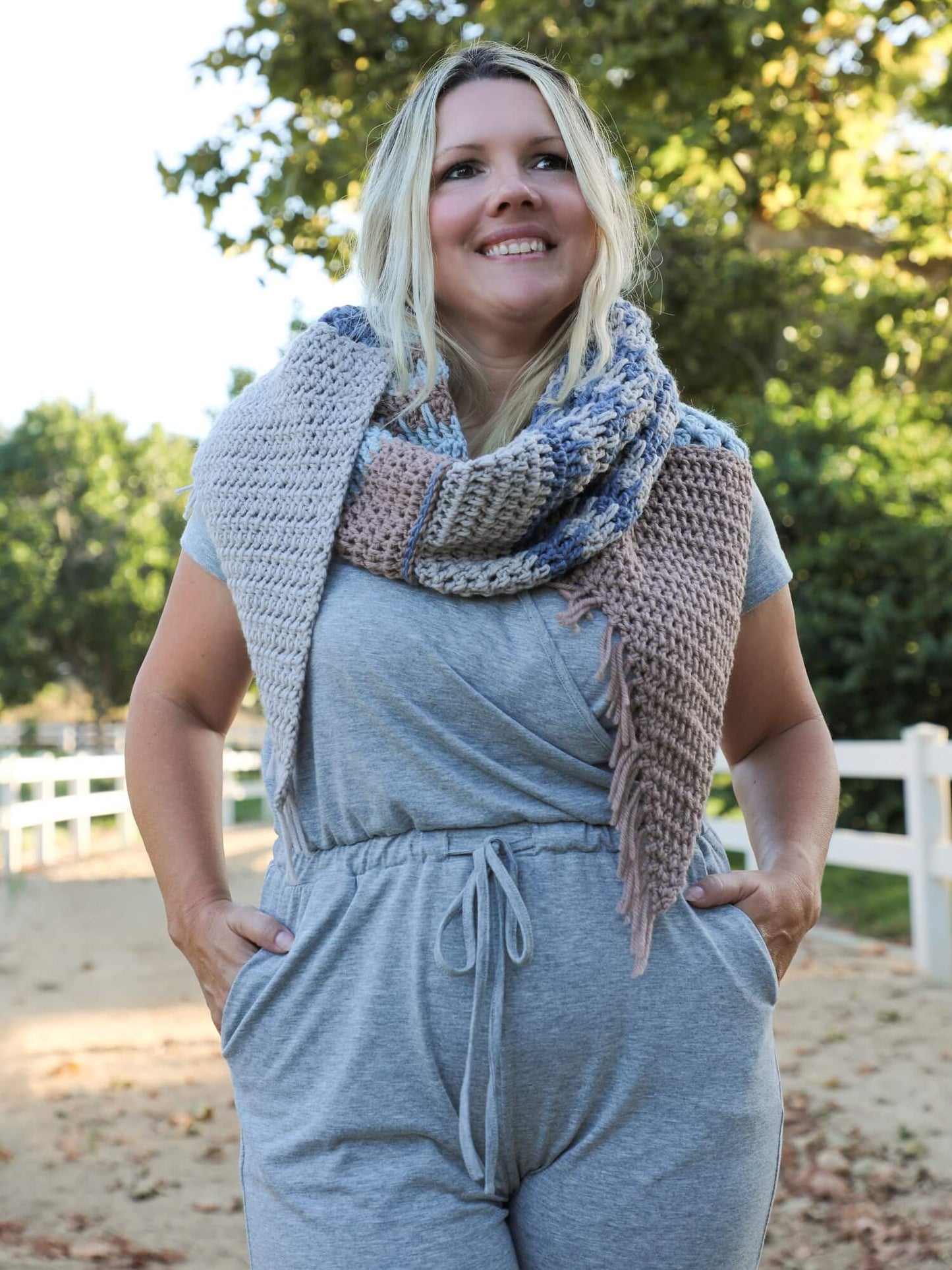 Crochet Kit - Easy Breezy Shawl