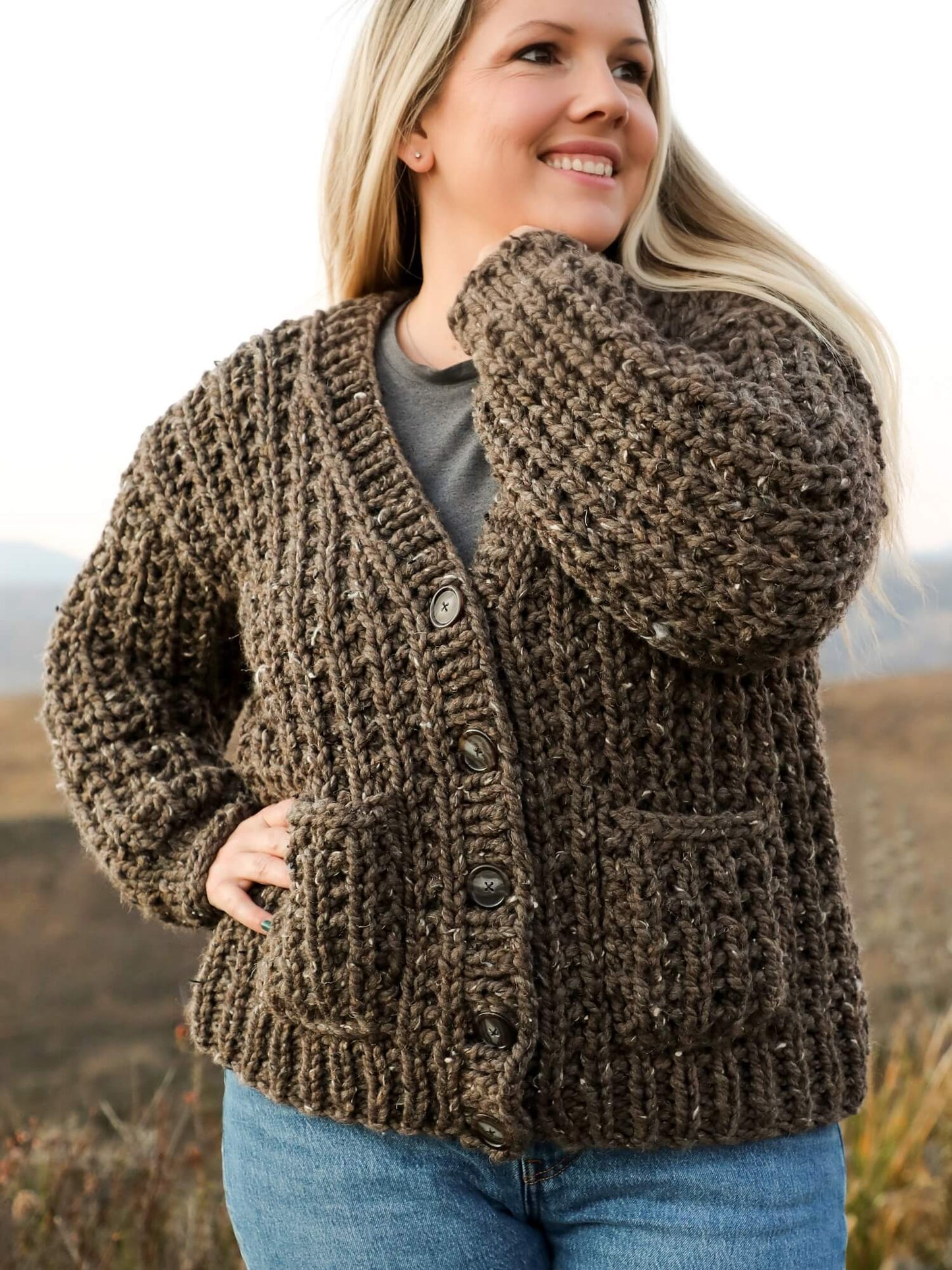 Knit Kit - Toffee Cardigan