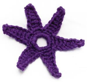 Crochet Motif IX: Six-pointed Star (Crochet)
