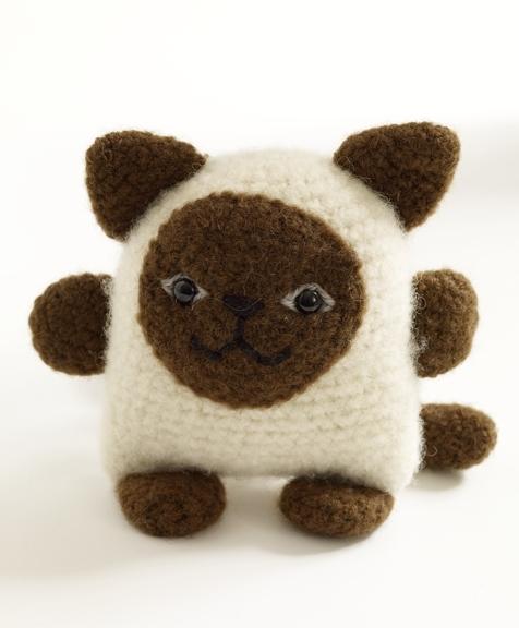 Felted Siamese Cat Pattern (Crochet)