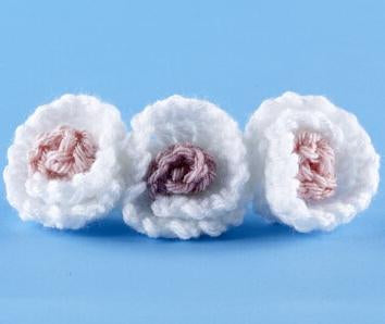 Floral Bridal Barrette Pattern (Crochet)