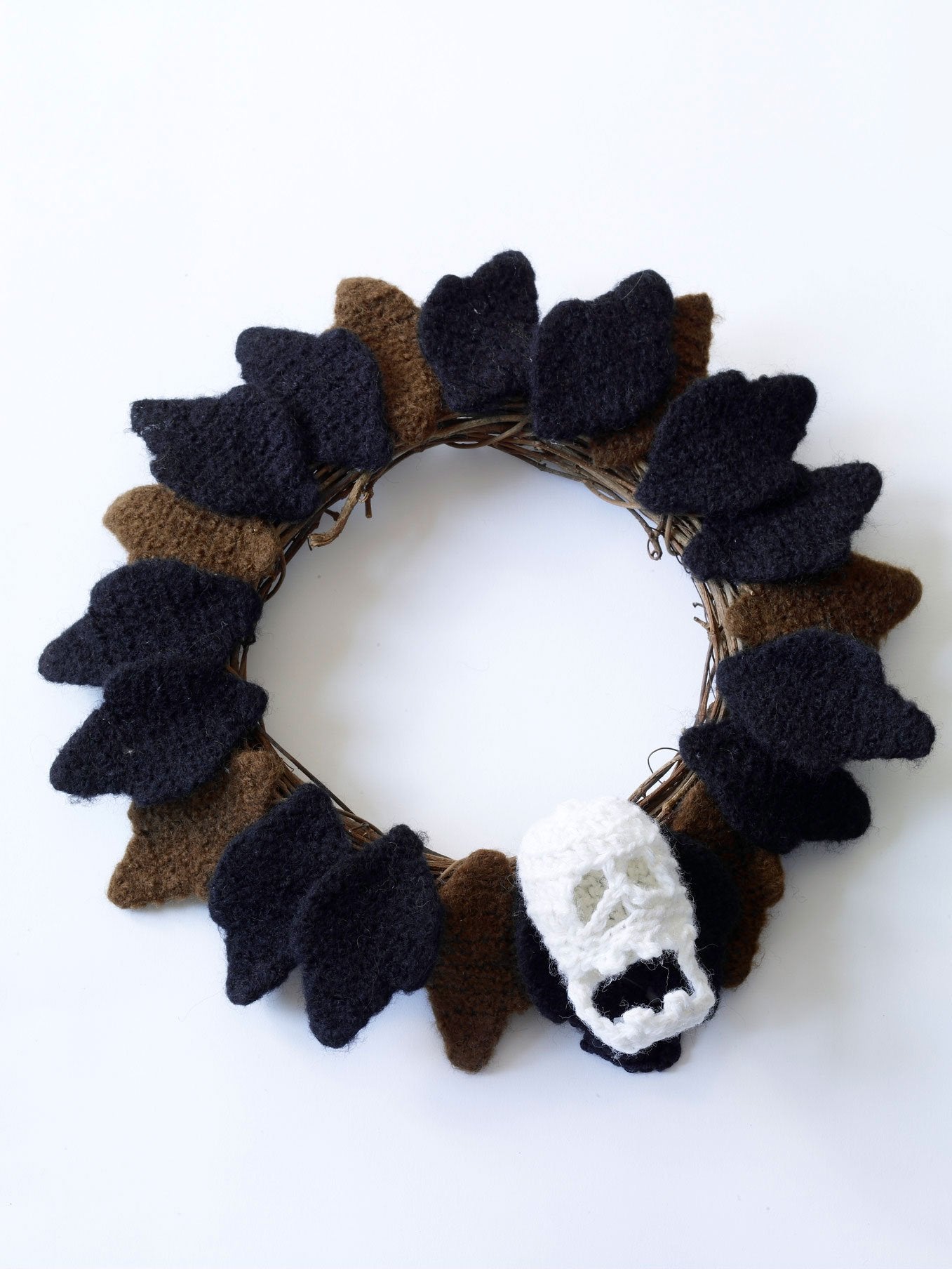 Halloween Scream Felted Wreath (Crochet)