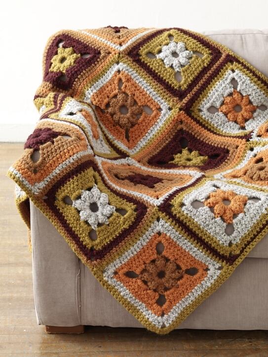 Harvest Patchwork Afghan (Crochet)
