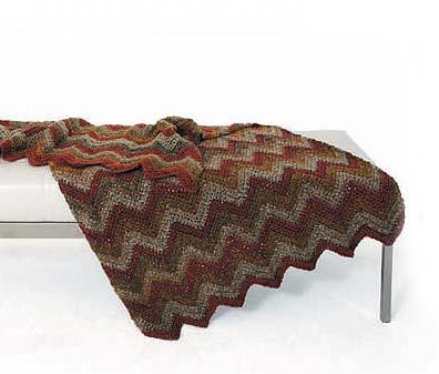 Homespun Ripple Throw Pattern (Crochet)