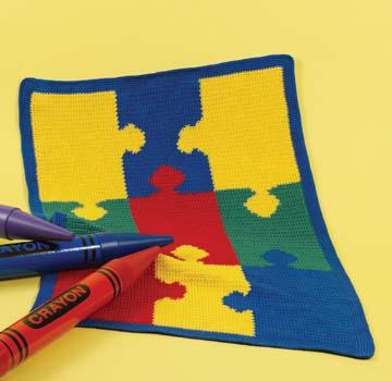 Jigsaw Puzzle Afghan Pattern (Crochet)