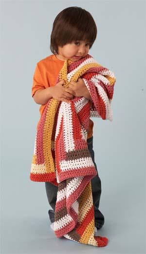 Log Cabin Afghan Pattern (Crochet)