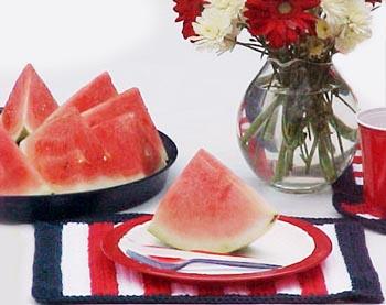 Patriotic Placemats and Coasters Pattern (Crochet)