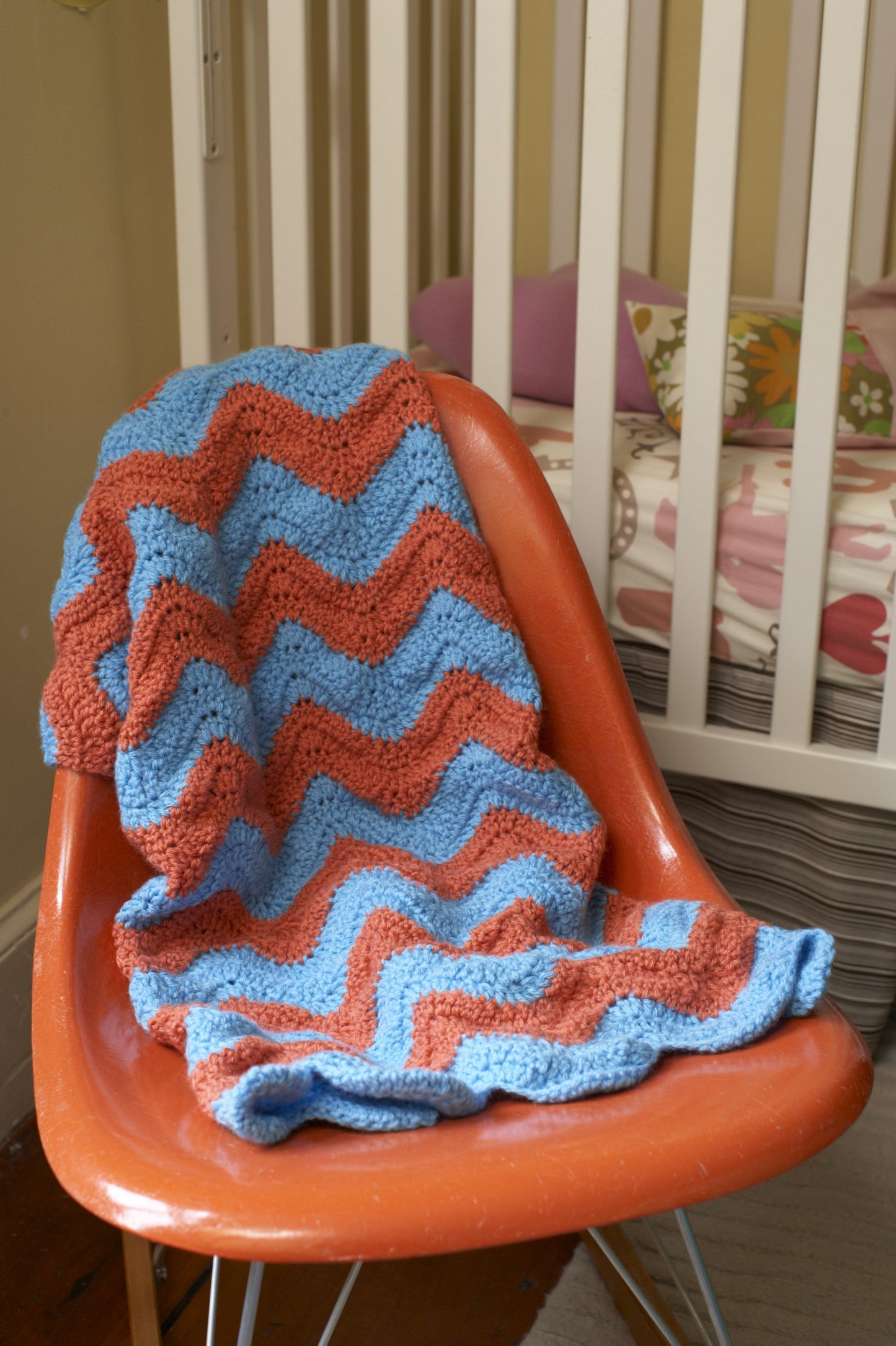 Simple Stripes Baby Afghan Pattern (Crochet)