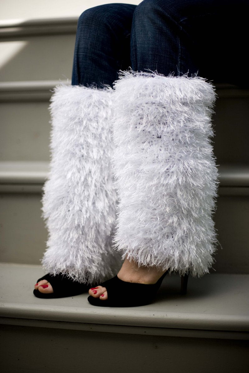Snowy Lane Leg Warmers (Crochet)