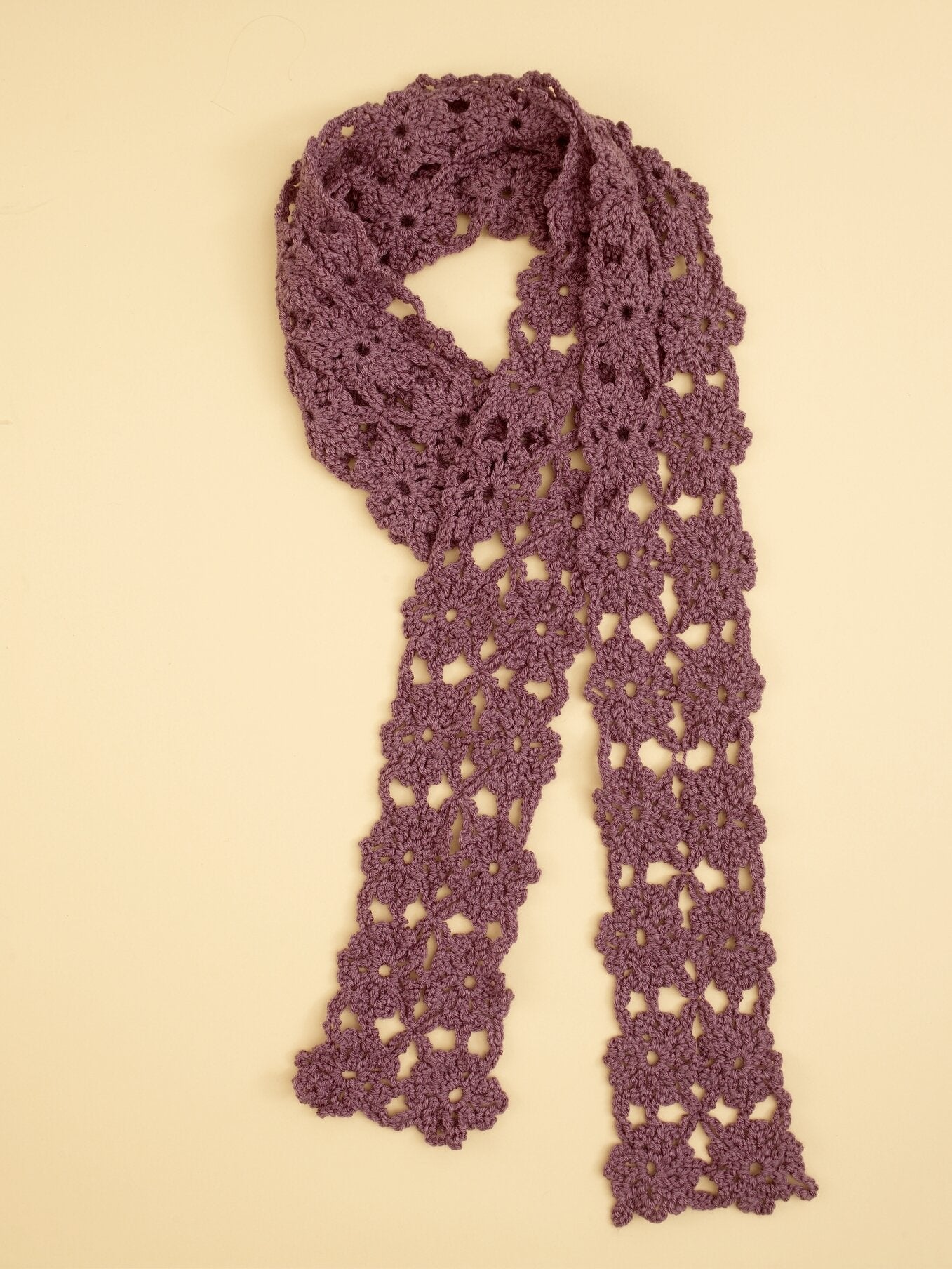 Trail of Blossoms Scarf (Crochet)