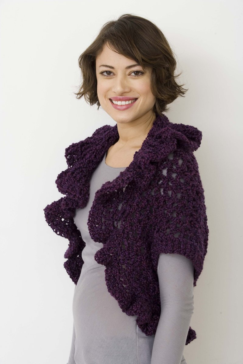 V-Stitch Cocoon Shrug (Crochet)