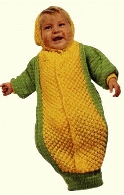 Baby Corn Bunting Pattern (Knit)
