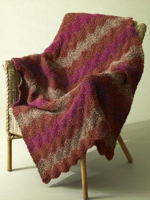 Catch the Wave Afghan Pattern (Knit)