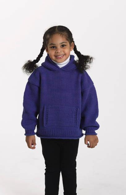 Childs Hooded Sweater Pattern (Knit)