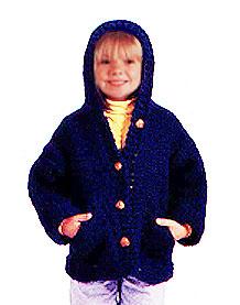 Childs hooded knit sweater Pattern