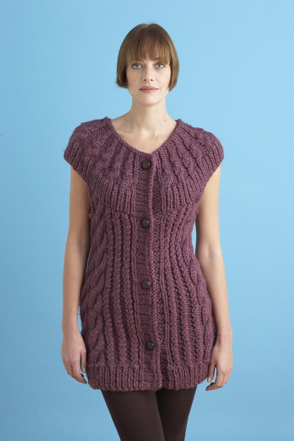 Circular Yoke Vest (Knit)