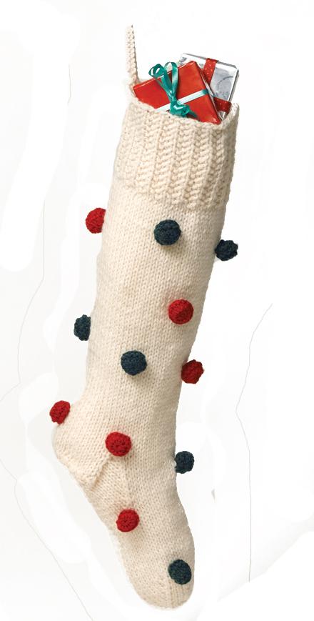 Decorated Christmas Stocking Pattern (Knit)