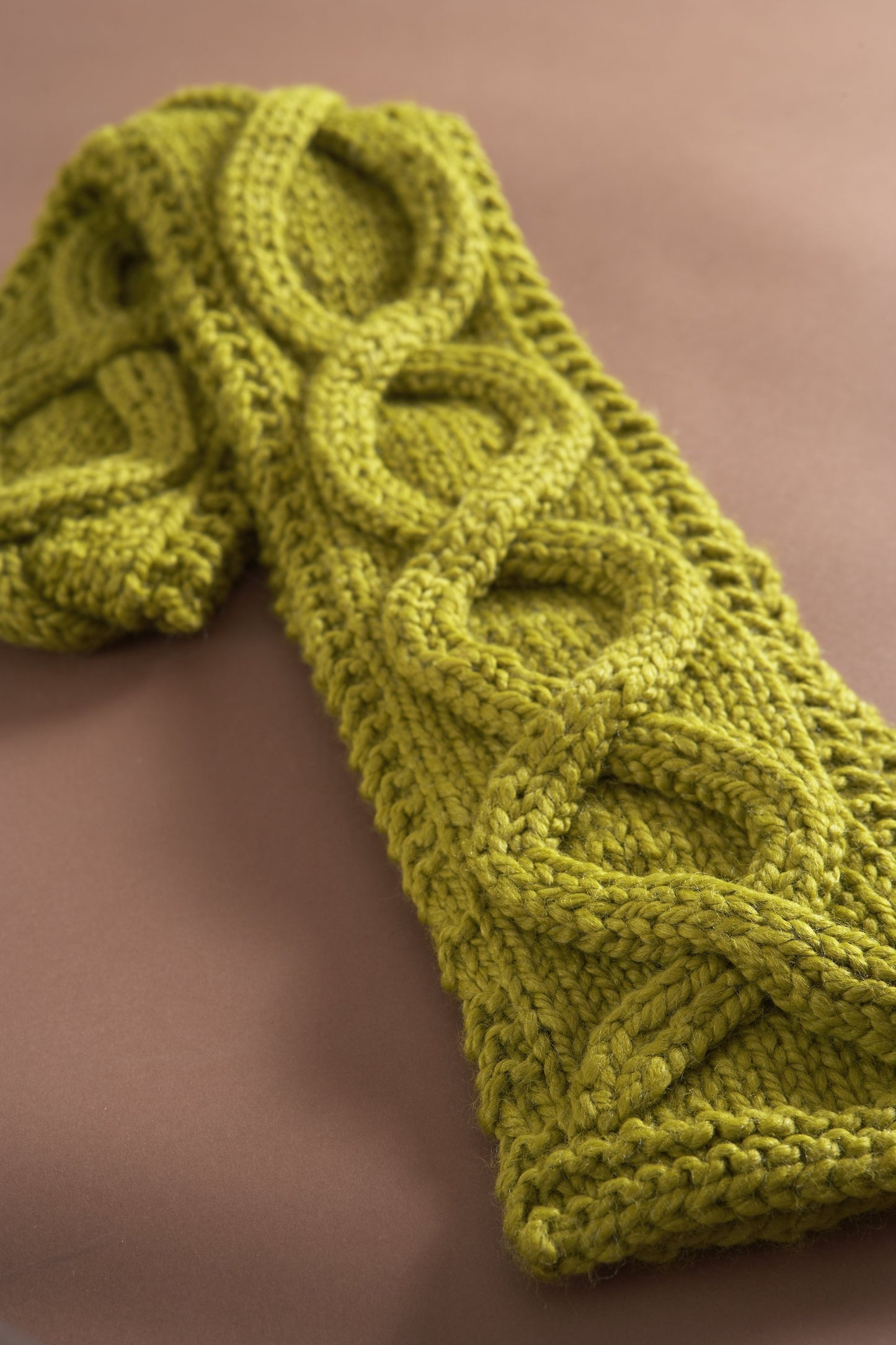 Faux Cable Scarf Pattern (Knit)