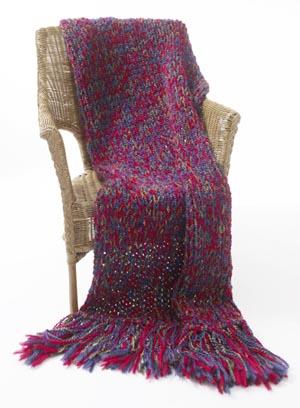 Fireside Jewel 6-Hour Fast-finish Throw (Knit)