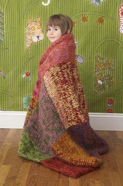 Glowing Colors Afghan Pattern (Knit)