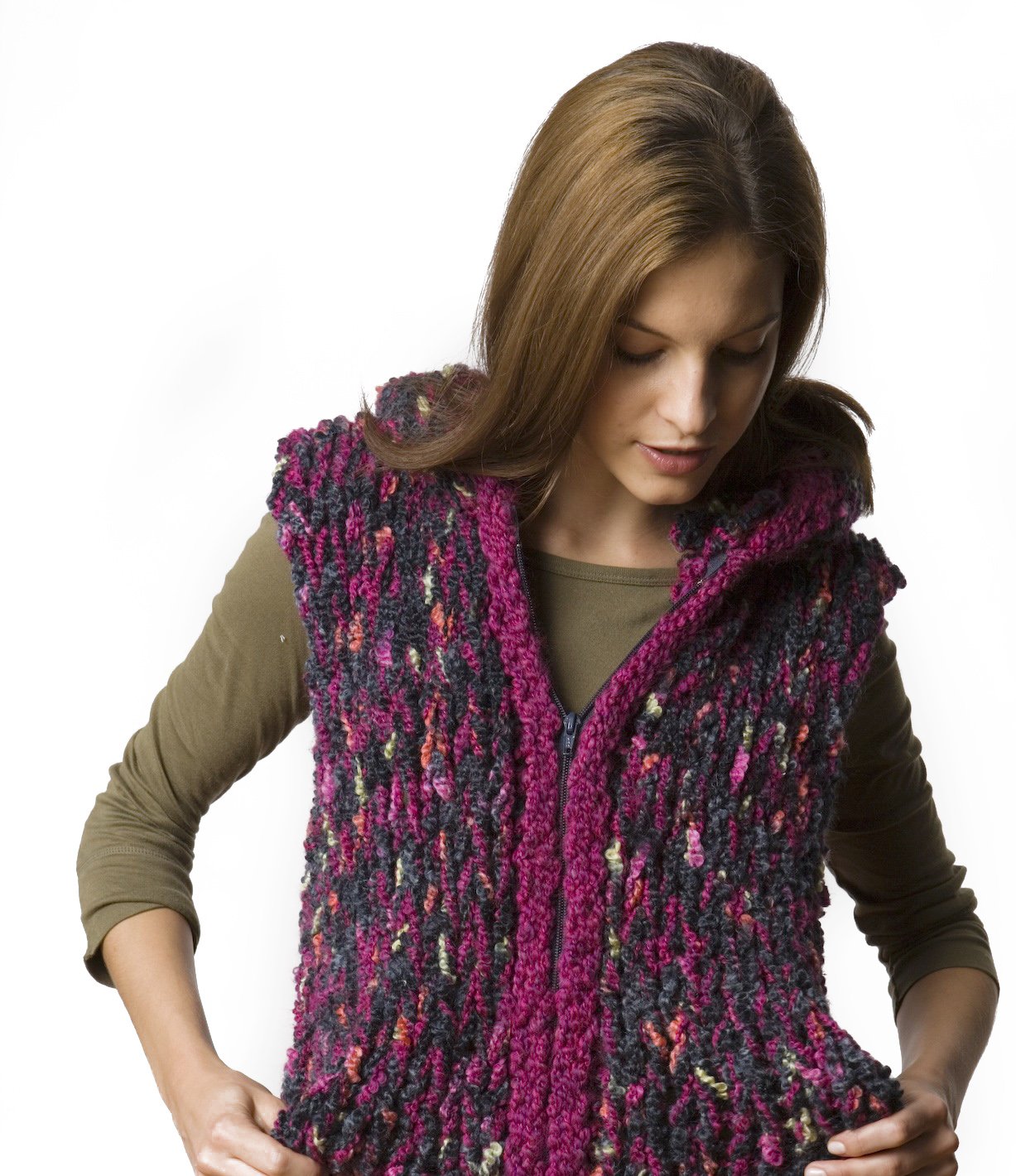 Hooded Ski Vest Pattern (Knit)