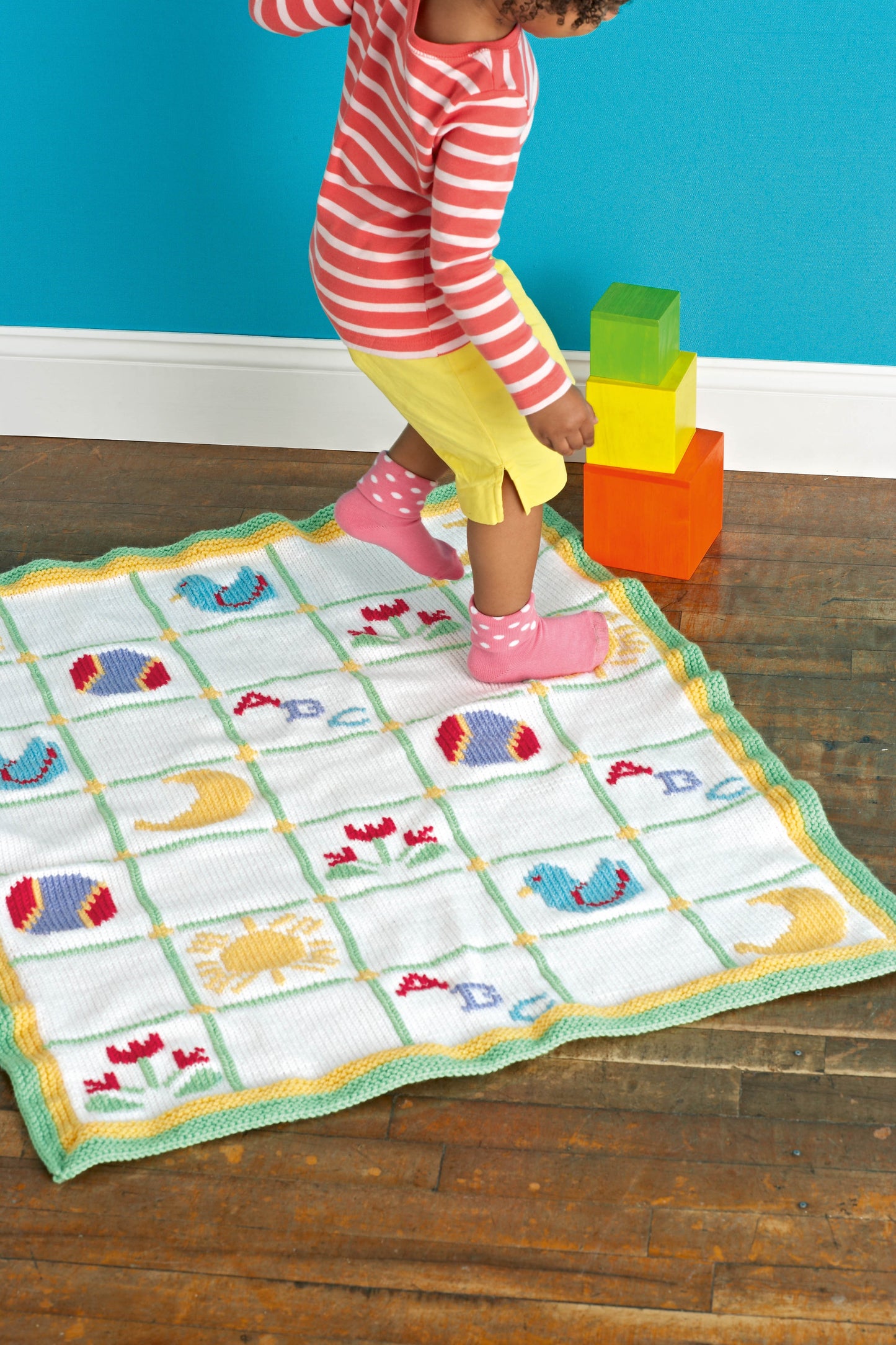 Just Ducky Baby Afghan Pattern (Knit)