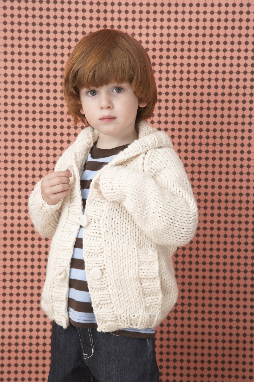 Knit Childs Raglan Cardigan Pattern (Knit)