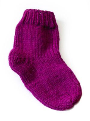 Knit Childs Solid Socks Pattern (Knit)