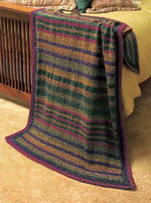 Prairie Stripes Homespun Throw (Knit)