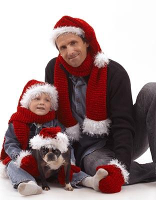 Santa Mittens Pattern (Knit)