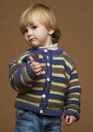 Striped Cardi Pattern (Knit)