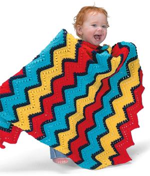 The Ripple Effect Baby Blanket Crochet Version Pattern (Crochet)