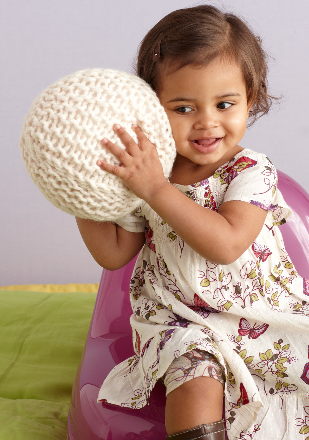 Garter Pouf (Knit) - Version 3