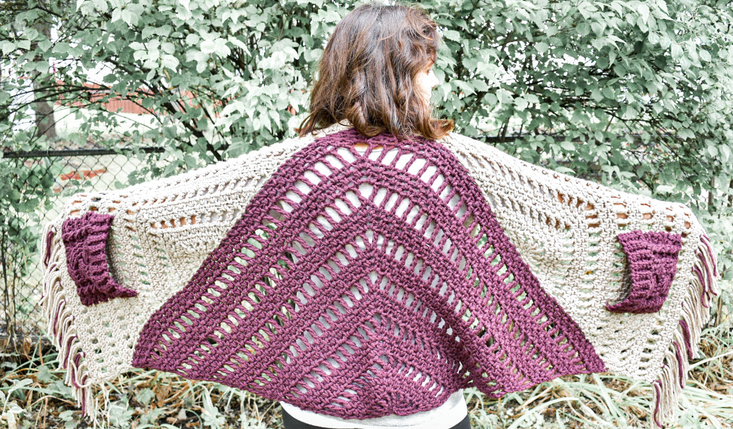 Pocket Shawl (Crochet) - Version 3