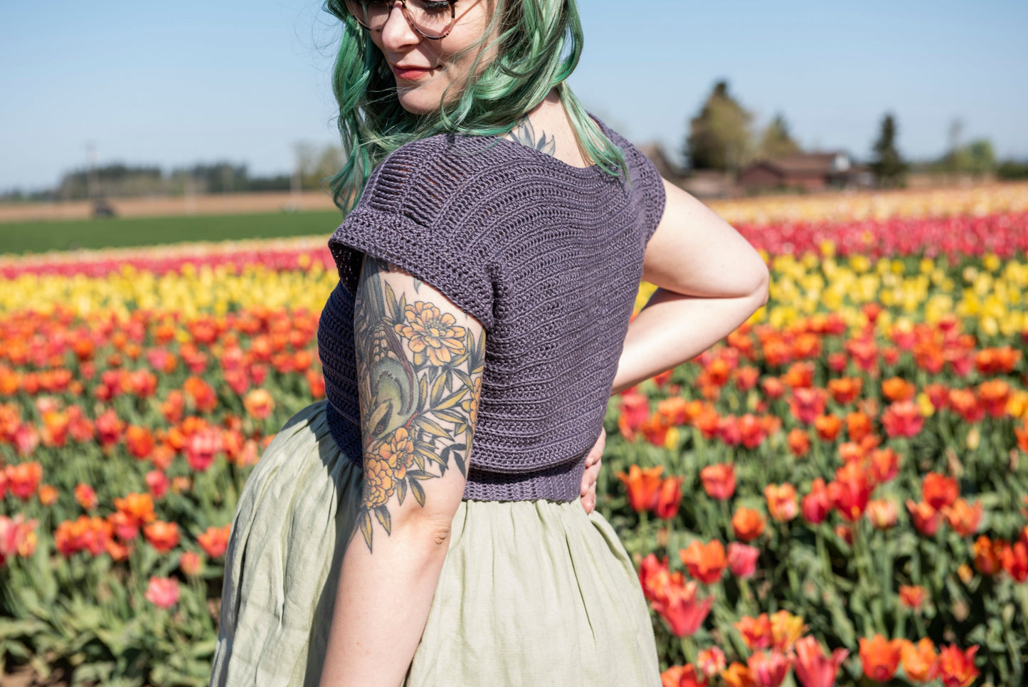 Chickadee Crop Tee (Crochet)