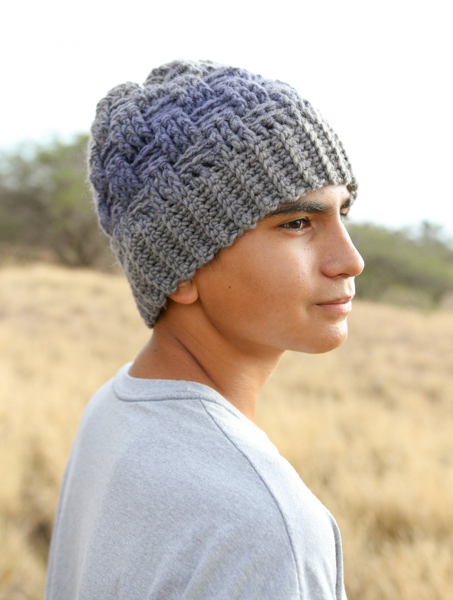 Woven Beanie (Crochet)
