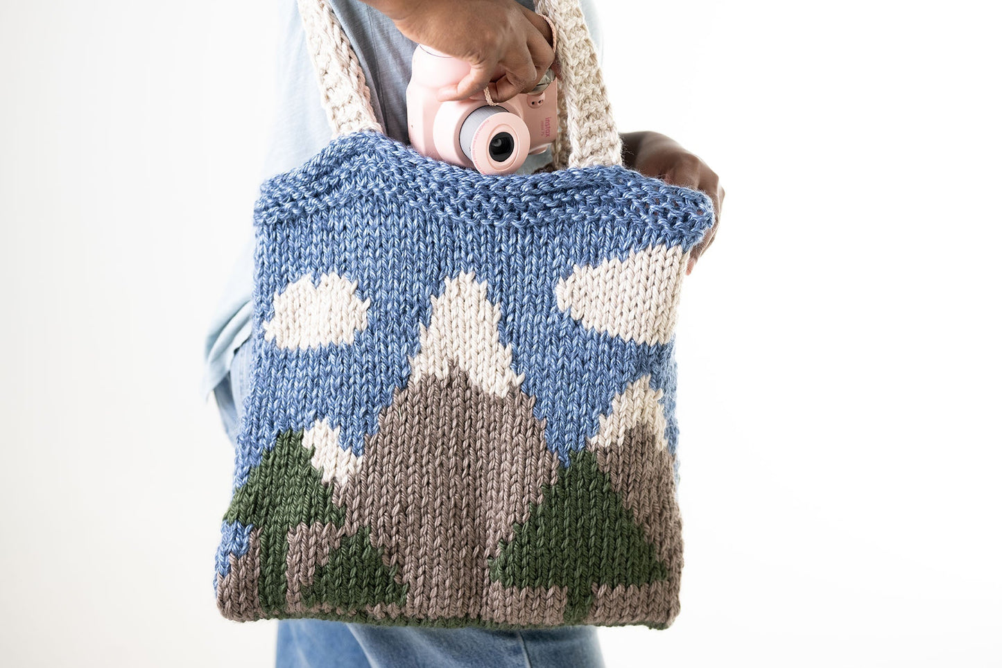 Mountain Scene Bag (Knit)